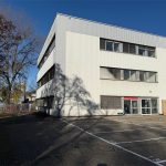 Hintere Ansicht vom Hof