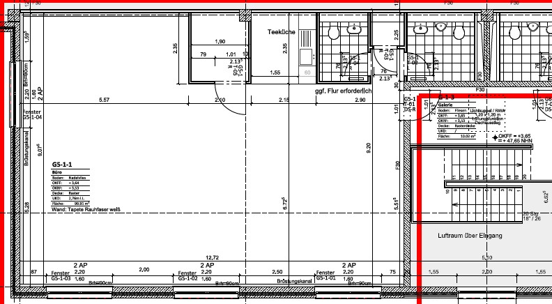 Grundriss Büro 1.OG