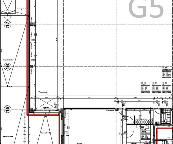 Grundriss Halle mit Serviceflä