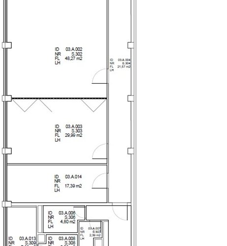 Grundriss linke Büroseite vom