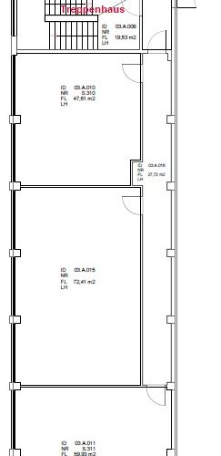 Grundriss, Rechte Seite des Bü